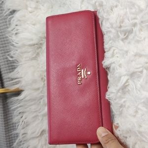 Authentic Prada wallet Saffiano leather
